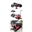 Cric hidraulic pentru motociclete, ATV, cu pedala pentru ridicare, capacitate 680 Kg, 120 mm - 380 mm, Verke