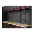 Set mobilier cu roti pentru atelier, banc de lucru mobil, 6 sertare, panou perforat, Kraft