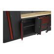 Set mobilier cu roti pentru atelier, banc de lucru mobil, 6 sertare, panou perforat, Kraft
