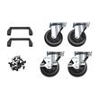 Set mobilier cu roti pentru atelier, banc de lucru mobil, 6 sertare, panou perforat, Kraft