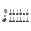 Set mobilier cu roti pentru atelier, banc de lucru mobil, 6 sertare, panou perforat, Kraft
