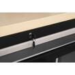 Set mobilier cu roti pentru atelier, banc de lucru mobil, 6 sertare, 3 dulapuri, panou perforat, Kraft