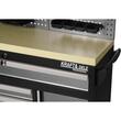Set mobilier cu roti pentru atelier, banc de lucru mobil, 6 sertare, 3 dulapuri, panou perforat, Kraft