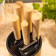Set 5 cutite de bucatarie din otel inoxidabil cu suport si curatator de legume, manere ergonomice, Klausberg