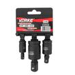 Set 3 adaptoare pentru impact cu articulatie, 75 mm 1/4", 3/8", 1/2", Verke