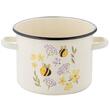 Oala din otel emailat sticlos, 22cm, 6l, decor Albinute, Bee Florina