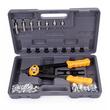 Pistol, cleste profesional pentru piulite nituibile, M3 - M12, 110 piese, Powermat