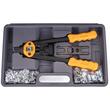 Pistol, cleste profesional pentru piulite nituibile, M3 - M12, 110 piese, Powermat