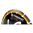 Disc diamantat segmentat pentru taiat in beton, caramida, gresie, 230x 22.2 x 2.8 mm, Powermat