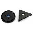 Set masina 2 in 1 de slefuit telescopica tip girafa pentru pereti si tavane, slefuitor 1400 W, cap rotund și triunghiular, LED, Powermat