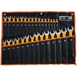 Set chei combinate, 30 piese, 6 - 32 mm, cu invelis antiaderent galben, Powermat