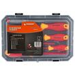 Set surubelnite izolate cu tester de tensiune pentru electricieni, tensiune de functionare 1000 V, 7 piese, Powermat