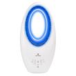 Ventilator vertical cu telecomanda, 60 W, 3 viteze, timer 7.5h, oscilatie, lumina ambientala, LED cu 4 culori, alb, Velano
