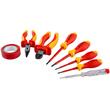 Set scule izolate cu tester de tensiune pentru electricieni, tensiune de functionare 1000 V, 8 piese, Powermat
