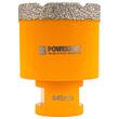 Carota diamantata pentru gresia porțelanată, plăcile ceramice, granitul, marmura și piatra naturală, 45 mm, Powermat