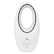 Ventilator vertical cu telecomanda, 60 W, 3 viteze, timer 7.5h, oscilatie, lumina ambientala, LED cu 4 culori, alb, Velano