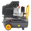 Compresor de aer 24 litri cu 1 piston, 1.85 kW 2.5 CP, 8 bari, debit 206 l/min, 2 manometre, Powermat