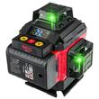 Laser nivel 360°, cu linii incrucisate 4D, verde, distanta 40m, Red Technic