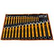 Set chei combinate, 30 piese, 6 - 32 mm, cu invelis antiaderent galben, Powermat