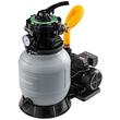 Pompa de filtrare pentru piscina, debit 10.000 l/h, 400W, afisaj LCD, supapa cu 7 functii, Powermat