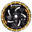 Disc diamantat segmentat pentru taiat in beton, caramida, gresie, 230x 22.2 x 2.8 mm, Powermat