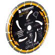 Disc diamantat segmentat pentru taiat in beton, caramida, gresie, 230x 22.2 x 2.8 mm, Powermat