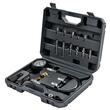 Tester de compresie pentru motoarele Diesel, interval de masura 0-70 bari, adaptoare bujii si injectoare, 19 piese, Powermat