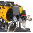 Compresor silentios 24L, 2 pistoane, 220 L/min, 8 bari, Powermat