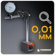 Set ceas comparator digital, analogic cu suport magnetic, interval 0-10 mm, precizie 0.01 mm, Powermat