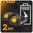 Suflanta pentru frunze cu acumulator, 20V 2Ah, debit aer 250 km/h, acumulator si incarcator incluse, Powermat
