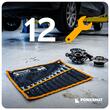 Set chei combinate 6 - 22, 12 piese, cu husa textila, Powermat