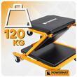 Scaun mobil si targa auto, 2 in 1, din otel si piele artificiala, Powermate