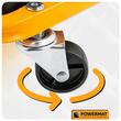 Scaun mobil si targa auto, 2 in 1, din otel si piele artificiala, Powermate