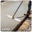 Banda manuala din aluminiu pentru netezirea betonului, 120 x20 cm, lungime 5 metri, cap reglabil, margini rotunjite, Powermat