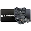 Tester de compresie pentru motoarele Diesel, interval de masura 0-70 bari, adaptoare bujii si injectoare, 19 piese, Powermat