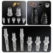 Tester de compresie pentru motoarele Diesel, interval de masura 0-70 bari, adaptoare bujii si injectoare, 19 piese, Powermat