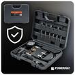 Tester de compresie pentru motoarele Diesel, interval de masura 0-70 bari, adaptoare bujii si injectoare, 19 piese, Powermat