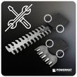 Foarfeca electrica pentru iarba si arbusti, acumulatori 2x 2Ah, Powermat