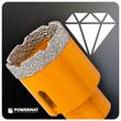 Carota diamantata pentru gresia porțelanată, plăcile ceramice, granitul, marmura, 40 mm, Powermat