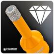 Carota diamantata pentru gresie, granit, ceramica, utilizare umeda/uscata, prindere M14, diametru 10 mm, Powermat