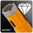 Carota diamantata pentru gresia porțelanată, plăcile ceramice, granitul, marmura, 25 mm, Powermat