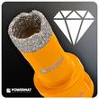 Carota diamantata potrivita pentru gresia porțelanată, plăcile ceramice, granitul, marmura, 20 mmm, Powermat
