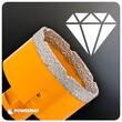 Carota diamantata, gresie ceramică, granit, marmură, piatră, 65 mm, Powermat