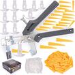 Kit, sistem de montare si nivelare pentru gresie, placi ceramice, faianta, 401 elemente, Powermat