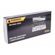 Set tarozi si filiere, M3 - M12, caseta metalica pentru transport, 32 piese, Powermat