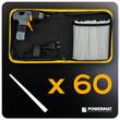 Pistol electric pentru lipit cu batoane adeziv, putere 100 W, incalzire rapida, 220°C, 7 mm x 15 cm, 60 adeziv inclusi, Powermat