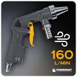 Pistol pneumatic pentru sablare cu furtun, 1 m, duza 6 mm, Powermat