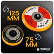 Masina pentru polisat auto, flex polis, 750 W, diametru disc 125 mm, control variabil al vitezei,  Powermat
