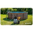 Pompa de filtrare pentru piscina, debit 10.000 l/h, 400W, afisaj LCD, supapa cu 7 functii, Powermat