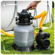Pompa de filtrare pentru piscina, debit 7900 l/h, 250W, afisaj LCD, supapa cu 7 functii, Powermat